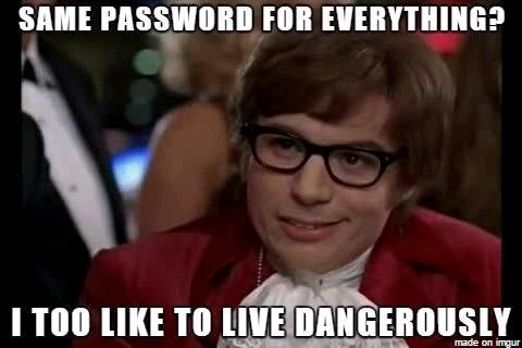 same password for everything